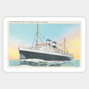 Clyde-Mallory Liners postcard Sticker